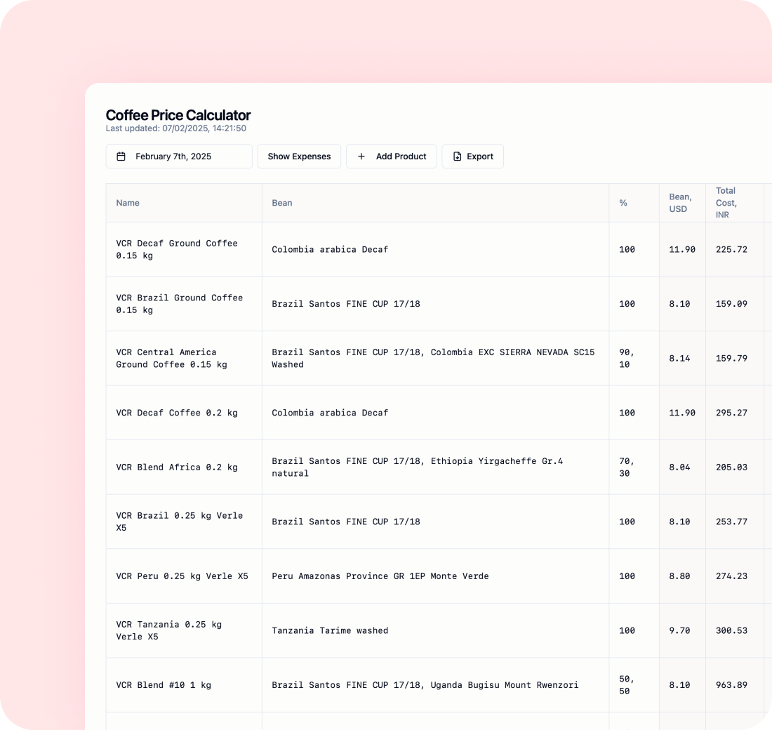 Tools interface preview
